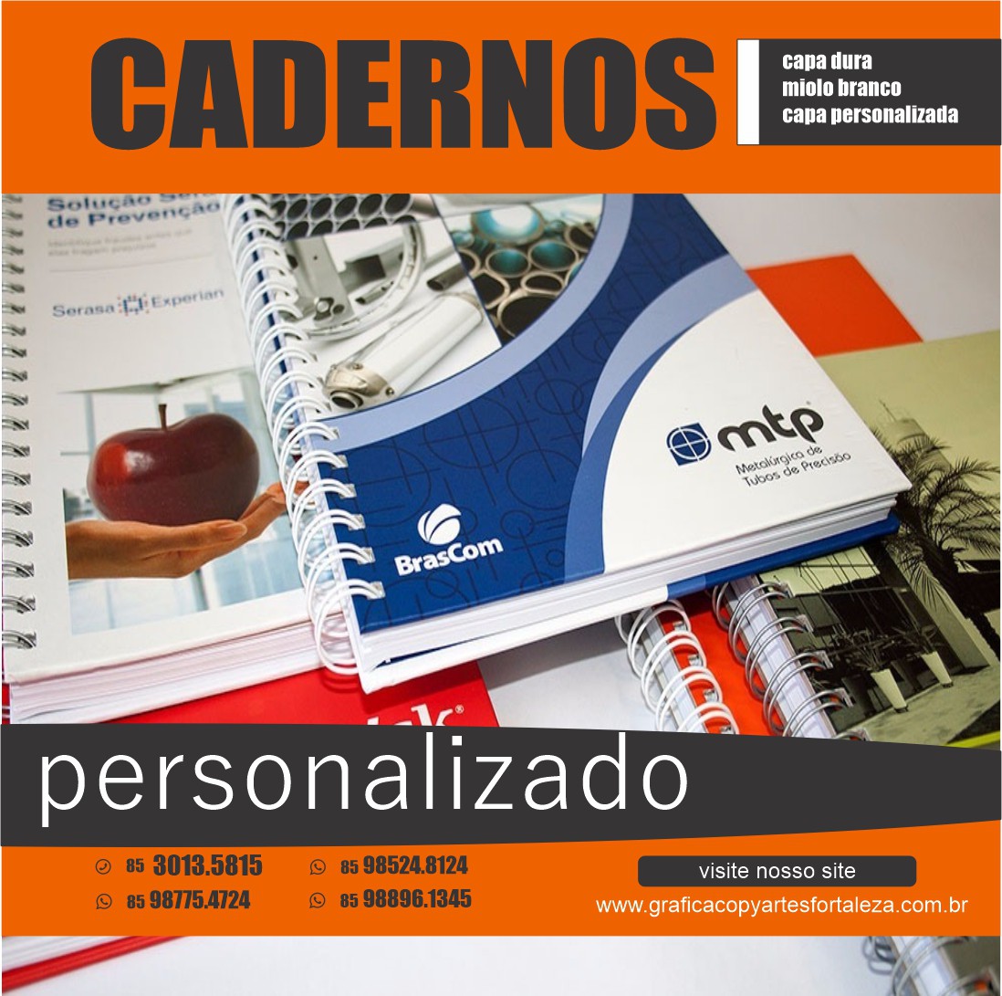 CADERNO CAPA DURA - WIRE-O 100 folhas